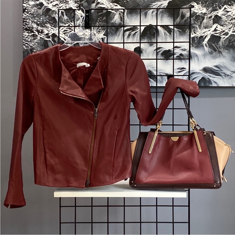 BOGO! Coach handbag with Vince Camuto leather jacket.